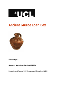 Ancient Greece Loan Box  Key Stage 2 Support Materials (Revised 2006)