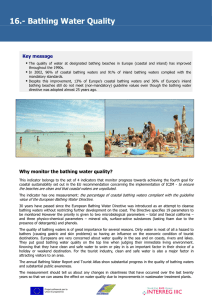 16.- Bathing Water Quality Key message  