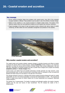 26.- Coastal erosion and accretion Key message