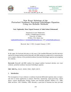 New Exact Solutions of the Perturbed Nonlinear Fractional Schr¨ odinger Equation