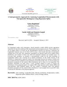 A Semi-parametric Approach for Analyzing Longitudinal Measurements with