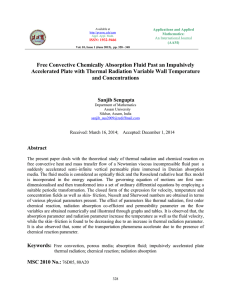 Free Convective Chemically Absorption Fluid Past an Impulsively