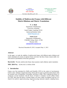 Stability of Multiwavelet Frames with Different Matrix Dilations and Matrix Translations