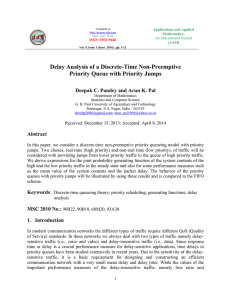 Delay Analysis of a Discrete-Time Non-Preemptive Priority Queue with Priority Jumps