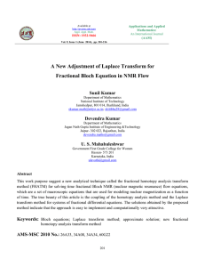 A New Adjustment of Laplace Transform for Sunil Kumar