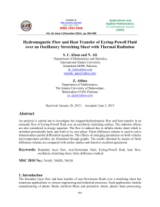 Hydromagnetic Flow and Heat Transfer of Eyring-Powell Fluid