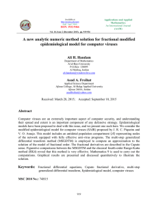 A new analytic numeric method solution for fractional modified