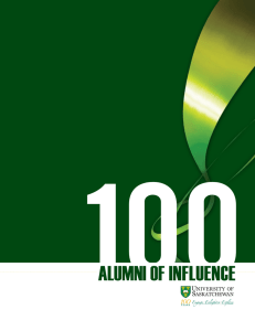100 ALUMNI OF INFLUENCE
