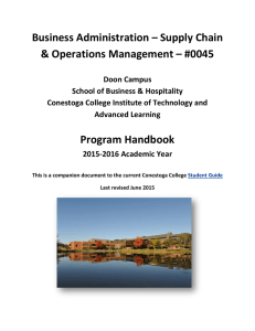 Business Administration – Supply Chain &amp; Operations Management – #0045