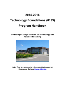2015-2016 Technology Foundations (0199) Program Handbook