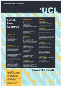 Lunch Hour Lectures MARCH