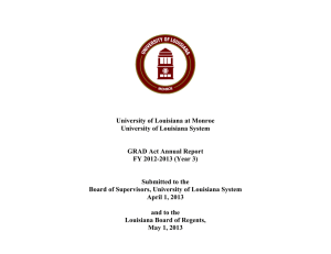 University of Louisiana at Monroe University of Louisiana System