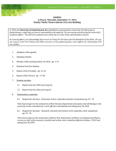 AGENDA 2:30 p.m. Thursday, September 17, 2015