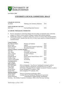 UNIVERSITY COUNCIL COMMITTEES  2014-15