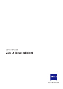 ZEN 2 (blue edition) Software Guide