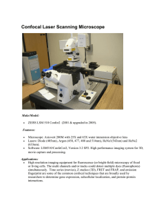 Confocal Laser Scanning Microscope