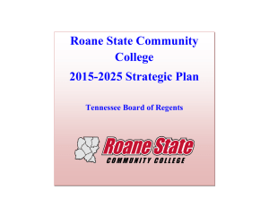 Roane State Community College 2015-2025 Strategic Plan