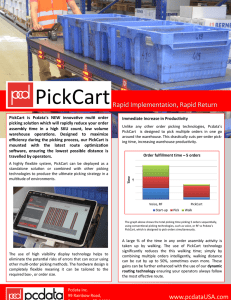 PickCart  Rapid Implementation, Rapid Return