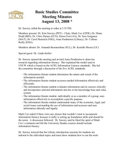 Basic Studies Committee Meeting Minutes August 13, 2008 *
