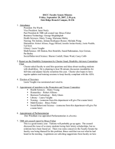 RSCC Faculty Senate Minutes Friday, September 28, 2007, 2:30 p.m.