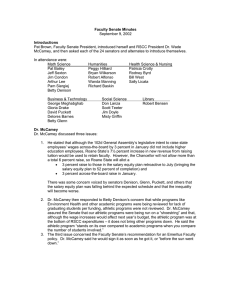 Faculty Senate Minutes Introductions September 9, 2002