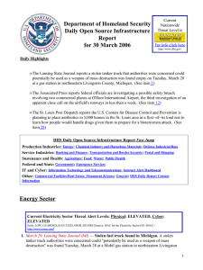 Department of Homeland Security Daily Open Source Infrastructure Report for 30 March 2006