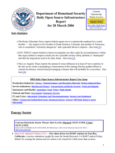 Department of Homeland Security Daily Open Source Infrastructure Report for 28 March 2006