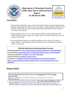 Department of Homeland Security Daily Open Source Infrastructure Report for 08 March 2006