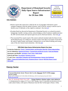 Department of Homeland Security Daily Open Source Infrastructure Report for 28 June 2006