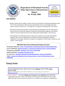 Department of Homeland Security Daily Open Source Infrastructure Report for 18 July 2006