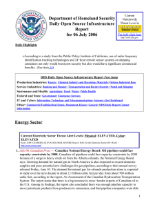 Department of Homeland Security Daily Open Source Infrastructure Report for 06 July 2006