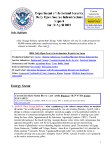 Department of Homeland Security Daily Open Source Infrastructure Report for 10 April 2007