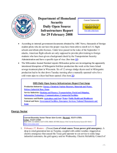 Department of Homeland Security Daily Open Source Infrastructure Report