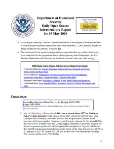 Department of Homeland  Security Daily Open Source