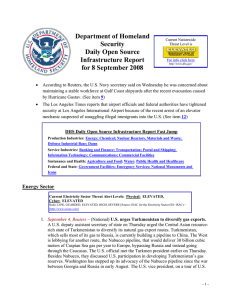 Department of Homeland Security Daily Open Source Infrastructure Report