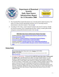 Department of Homeland Security Daily Open Source Infrastructure Report