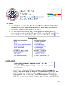 Homeland Security Daily Open Source Infrastructure Report for 22 June 2009