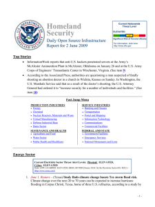 Homeland Security Daily Open Source Infrastructure Report for 2 June 2009