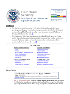 Homeland Security Daily Open Source Infrastructure Report for 24 July 2009