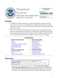 Homeland Security Daily Open Source Infrastructure Report for 11 June 2010
