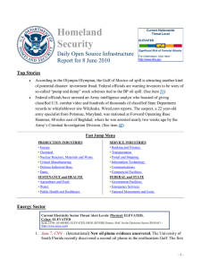 Homeland Security Daily Open Source Infrastructure Report for 8 June 2010