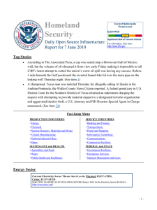 Homeland Security Daily Open Source Infrastructure Report for 7 June 2010