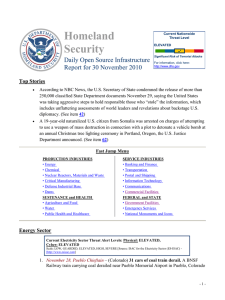 Homeland Security Daily Open Source Infrastructure Report for 30 November 2010