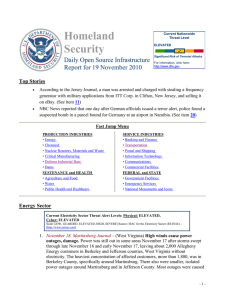 Homeland Security Daily Open Source Infrastructure Report for 19 November 2010