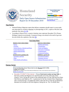 Homeland Security Daily Open Source Infrastructure Report for 30 December 2010