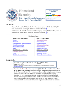 Homeland Security Daily Open Source Infrastructure Report for 22 December 2010