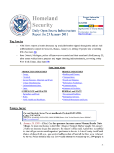 Homeland Security Daily Open Source Infrastructure Report for 25 January 2011