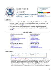 Homeland Security Daily Open Source Infrastructure Report for 21 January 2011