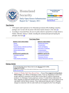 Homeland Security Daily Open Source Infrastructure Report for 7 January 2011