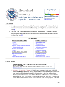 Homeland Security Daily Open Source Infrastructure Report for 18 February 2011